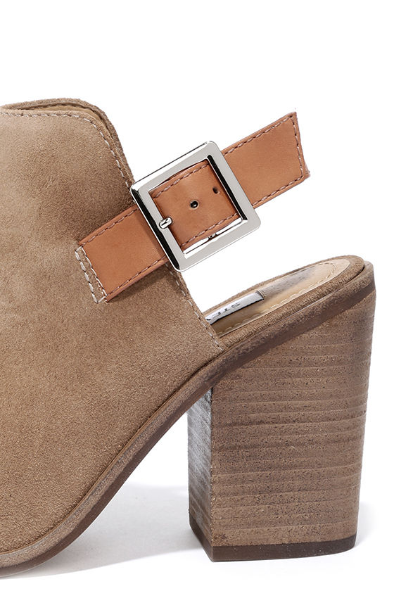 steve madden peep toe booties suede
