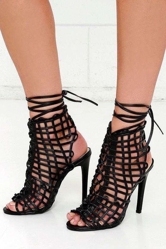 lace up heels ebay