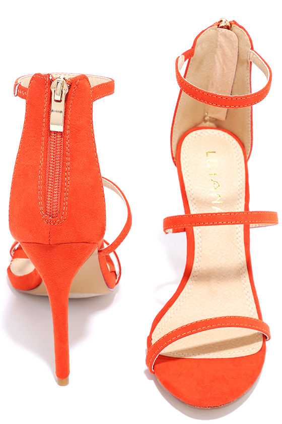 Sexy Orange Heels Dress Sandals High Heel Sandals 32.00