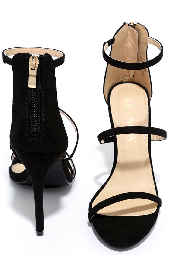 black satin dress sandals