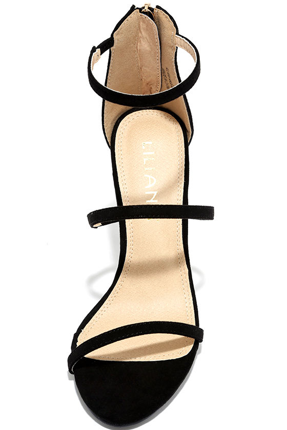black dress platform sandals