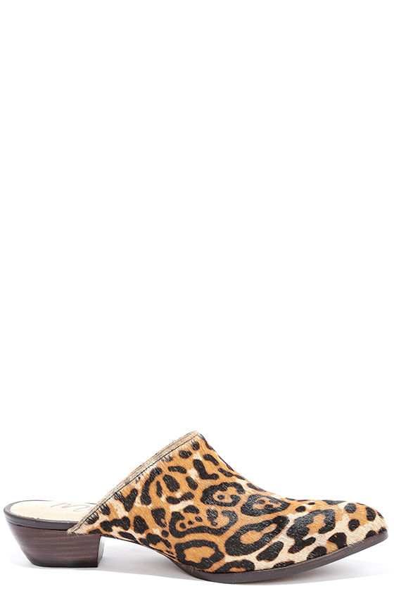 Matisse Clover - Leopard Mules - Pony Fur Mules - $117.00