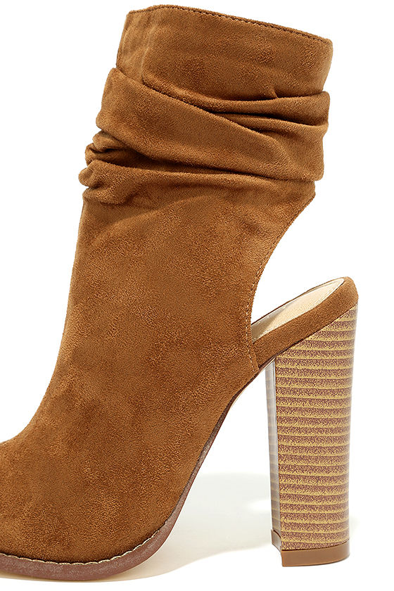 tan summer booties
