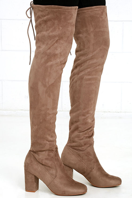 chinese laundry over the knee boots suede