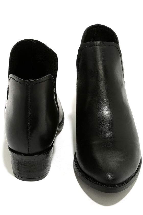 cobra black leather booties by steve madden reviews