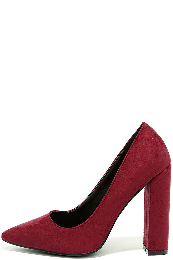 Shog 90 Crystal Buckle Suede Pumps