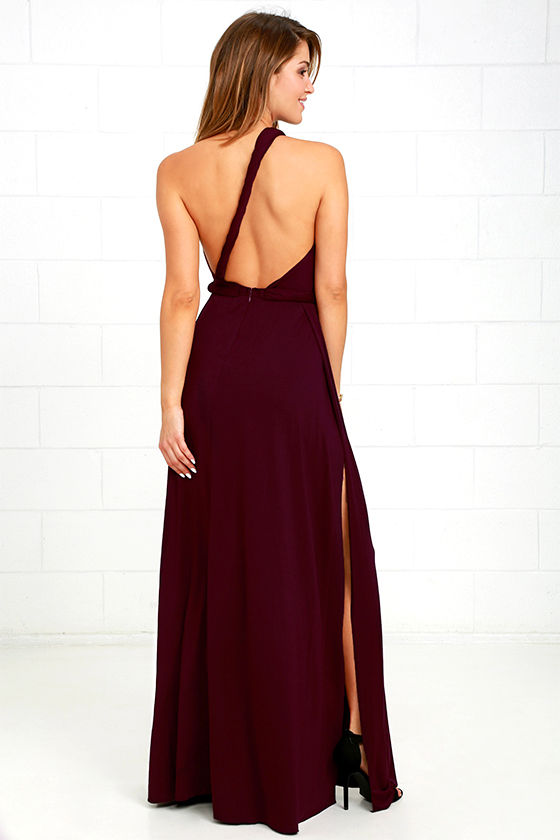 Lovely Plum Purple Dress - One Shoulder Dress - Maxi Dress - $59.00