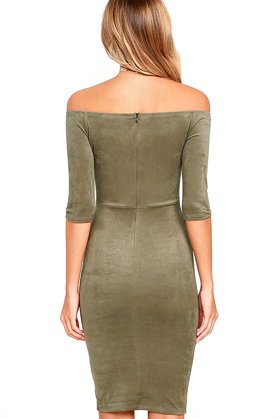 Robe Amadi For Anthropologie Taille XXS - Vert Olive - Épaules Dénudées - Neuf