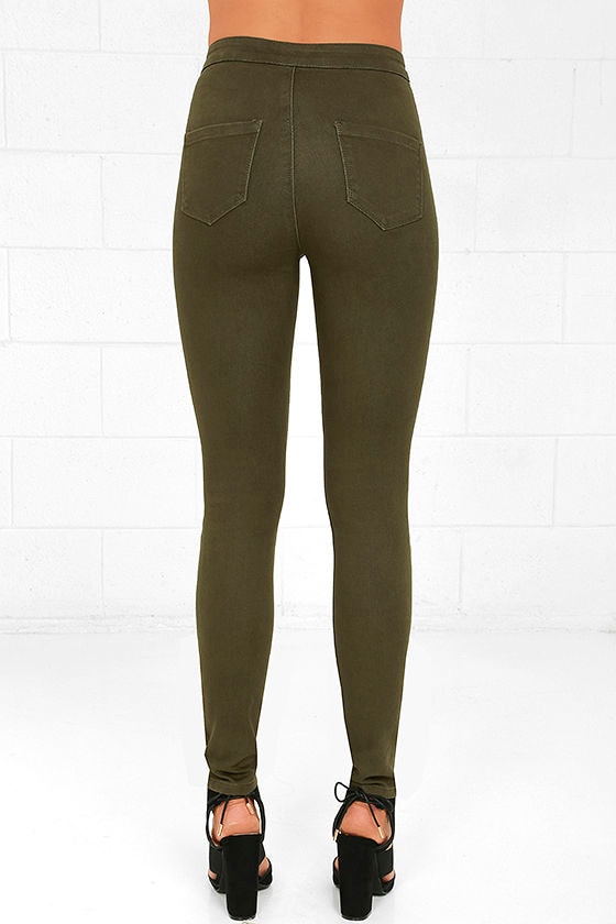olive mom jeans