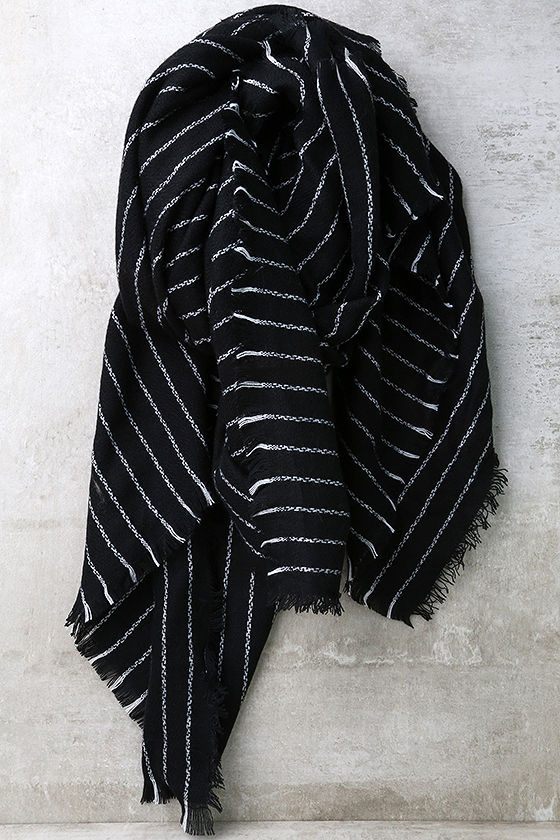 black stripe scarf