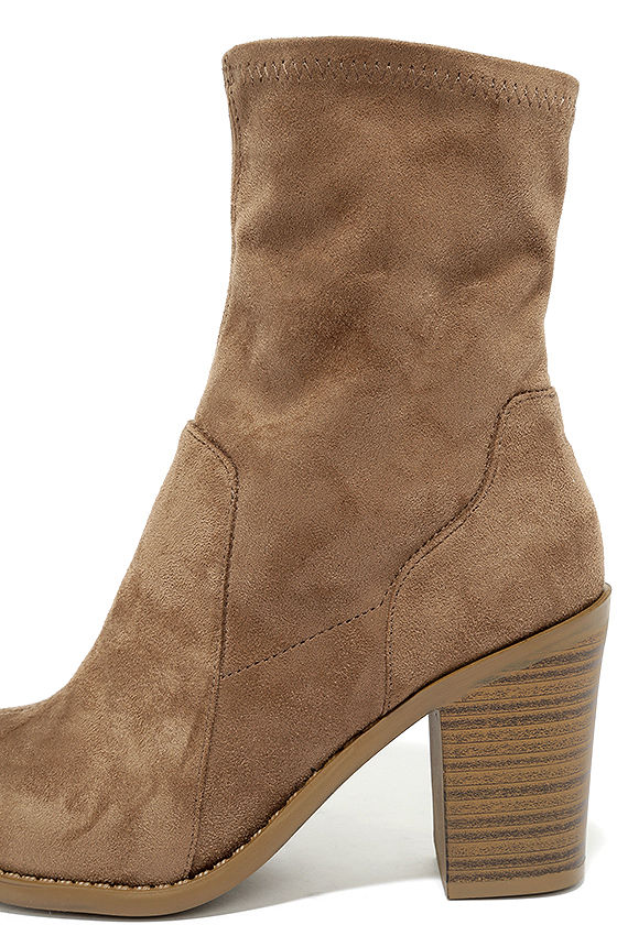 wide calf boots taupe