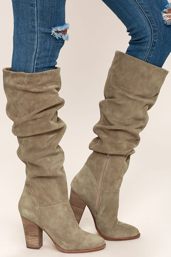 steve madden blue suede boots