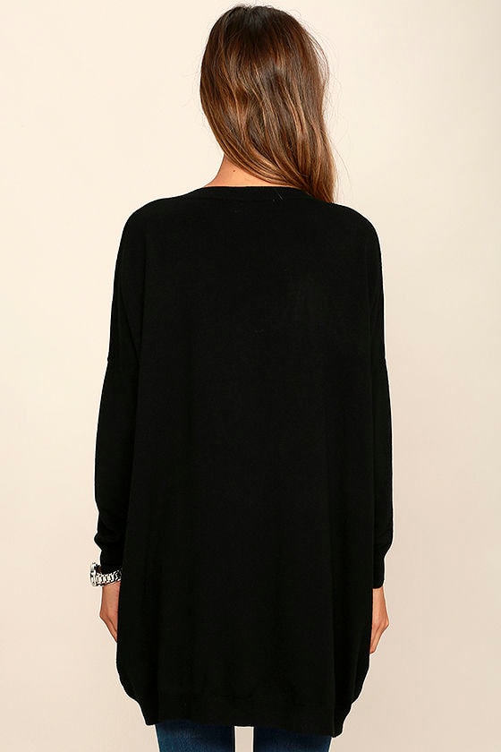 Black Sweater VNeck Sweater Oversized Sweater 42.00
