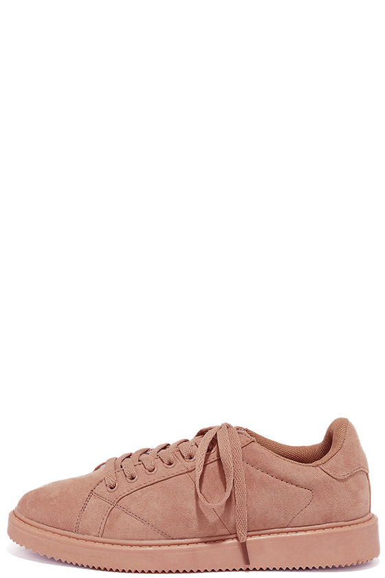 mauve colored sneakers