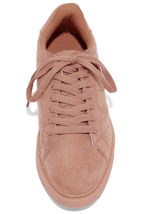 mauve colored sneakers