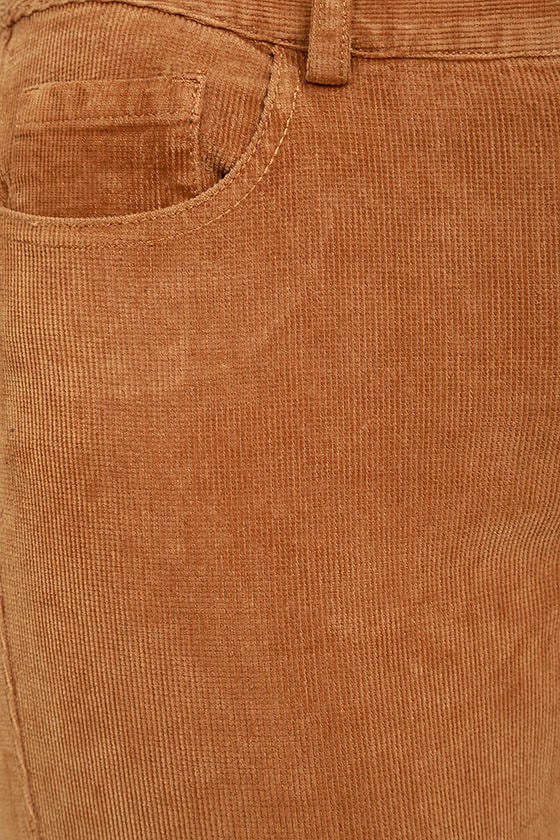 white corduroy flare pants