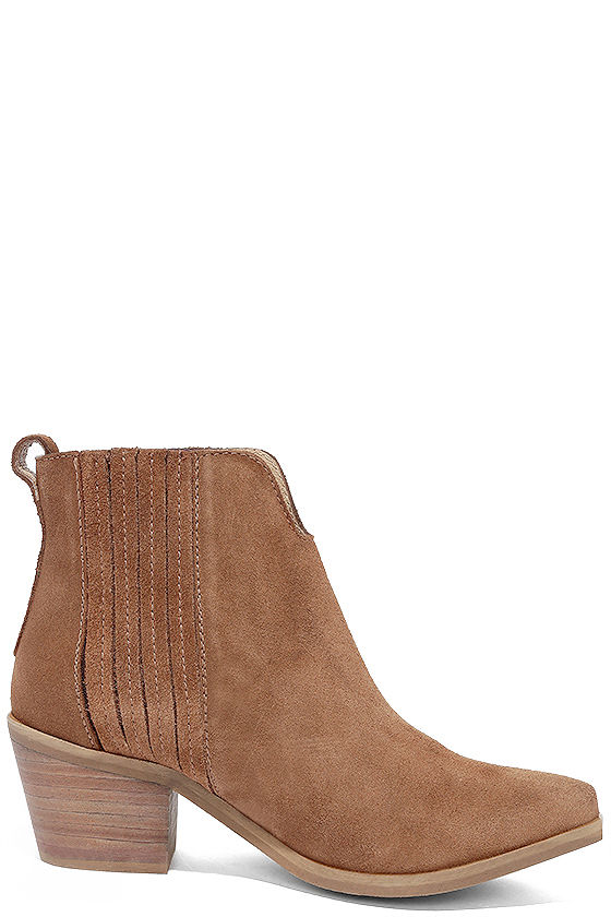 steve madden brown suede ankle boots