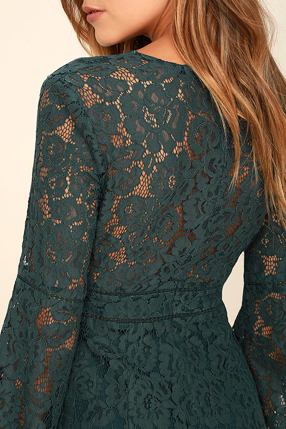 forest green lace
