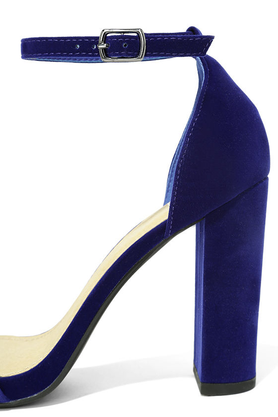 navy blue ankle strap heels