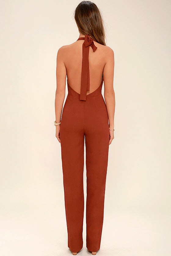 rust jumpsuit