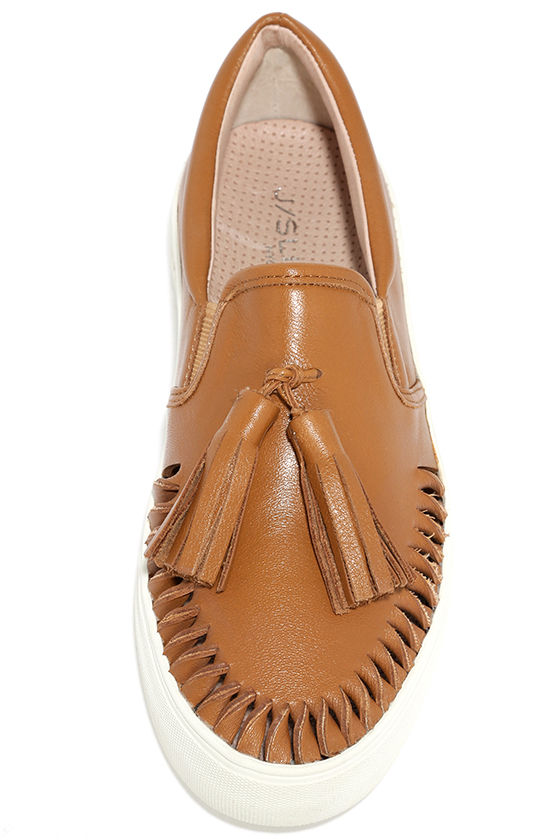 j slides leather sneakers