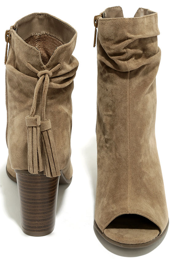 cute beige booties
