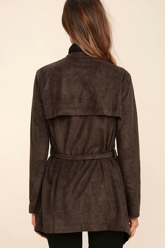 charcoal suede jacket
