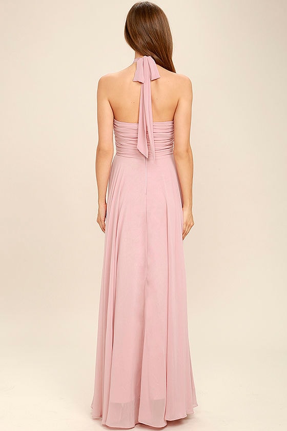 mauve pink gown