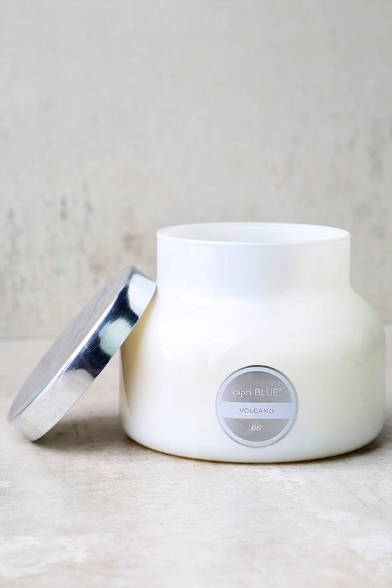 Capri Blue Volcano Candle White Candle Jar Candle 28.00