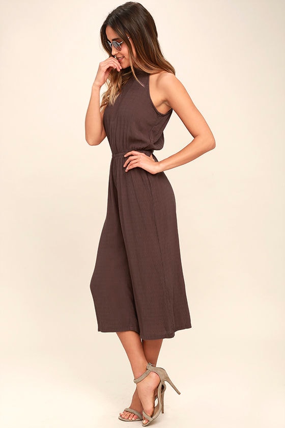 dusty blue jumpsuit