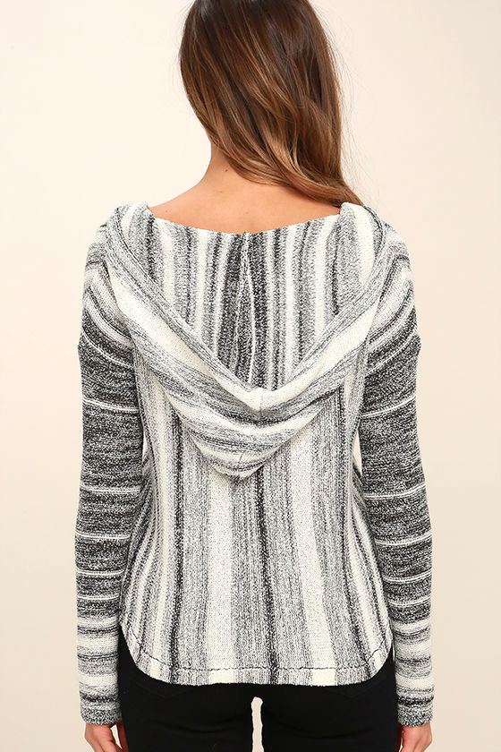 Billabong Island Baja Black and Cream Hoodie Pullover Hoodie 64.95