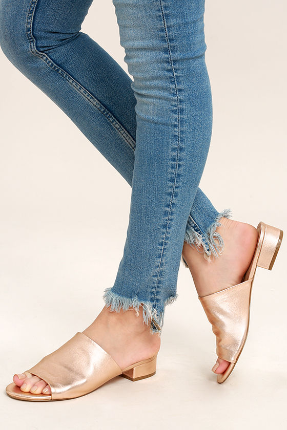 steve madden brycee rose gold