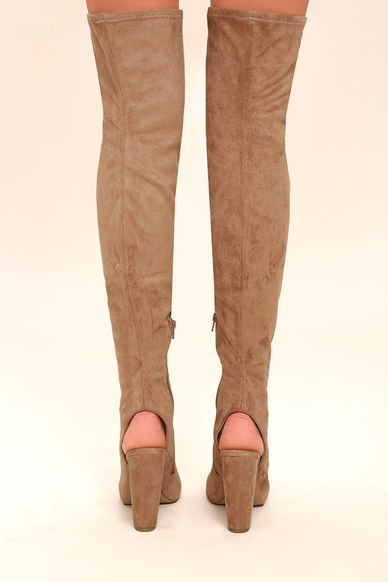 steve madden peep toe booties suede