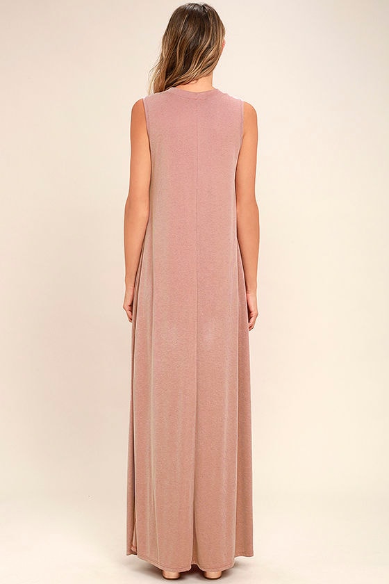 mauve pink gown