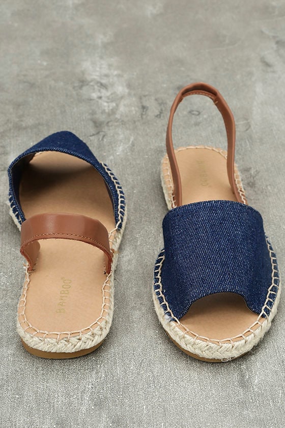 dune denim sandals