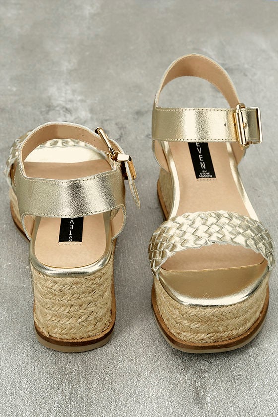 steve madden glitter wedges