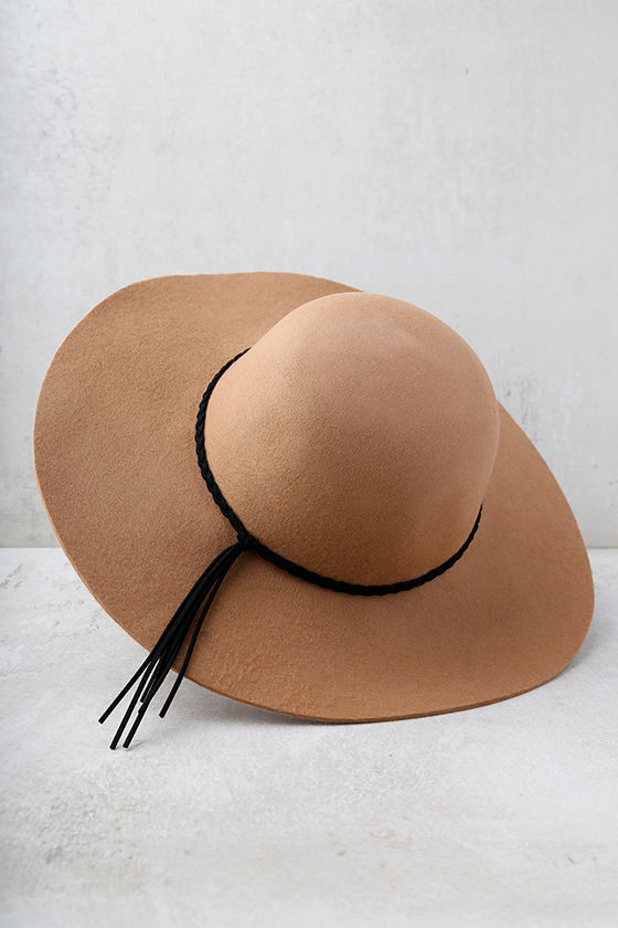 Cute Light Brown Hat Light Brown Wool Hat Floppy Wool Hat Rounded Floppy Hat 31.00