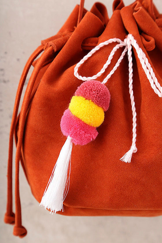 bucket bag orange
