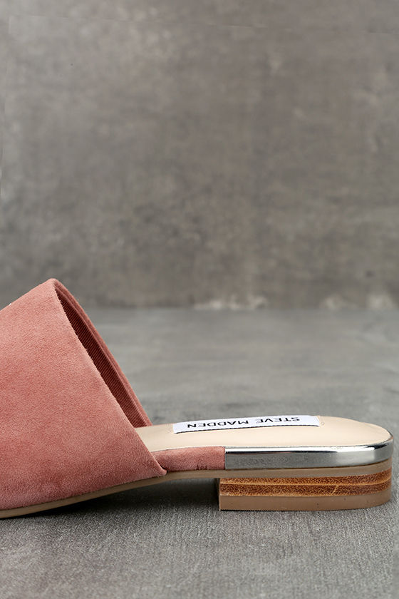 steve madden mules pink