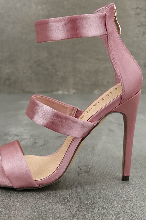 Chic Dusty Pink Heels Dusty Pink Ankle Strap Heels Single Sole
