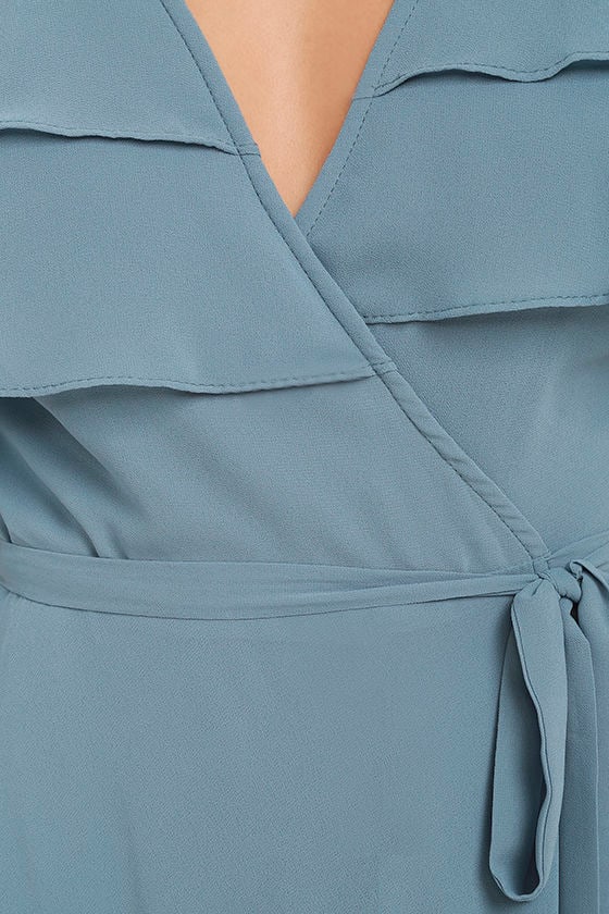 blue wrap maxi