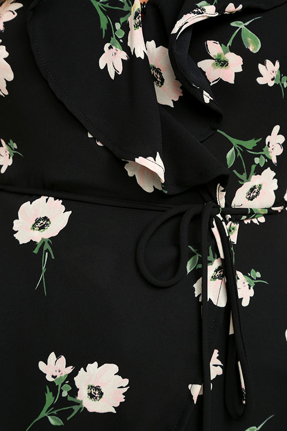 floral print wrap