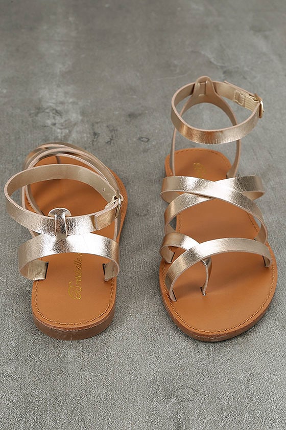 flat thong sandals with ankle strap