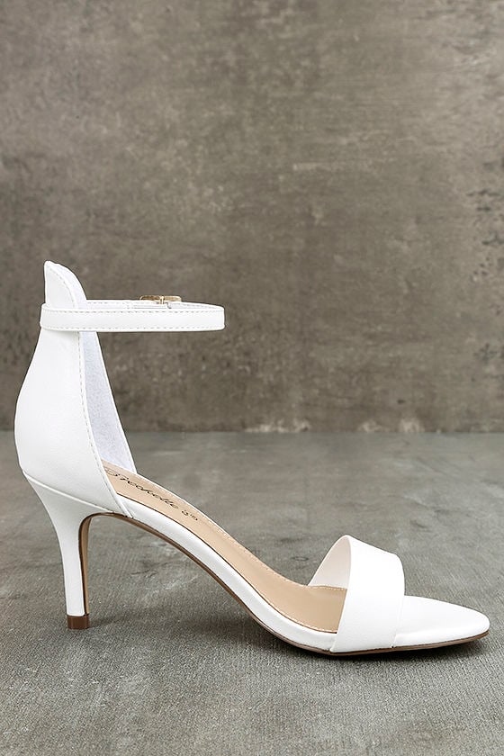 white heels cheap