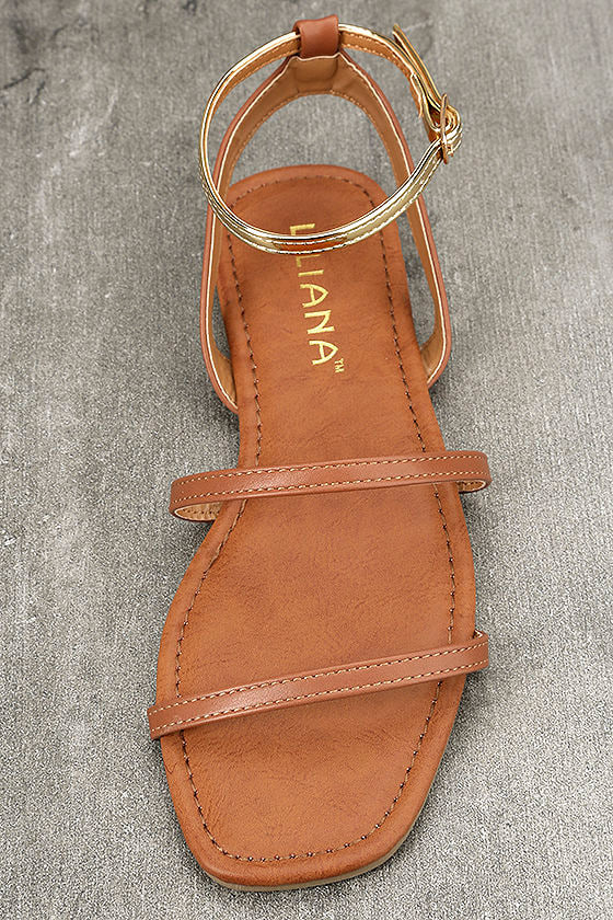 tan and gold sandals