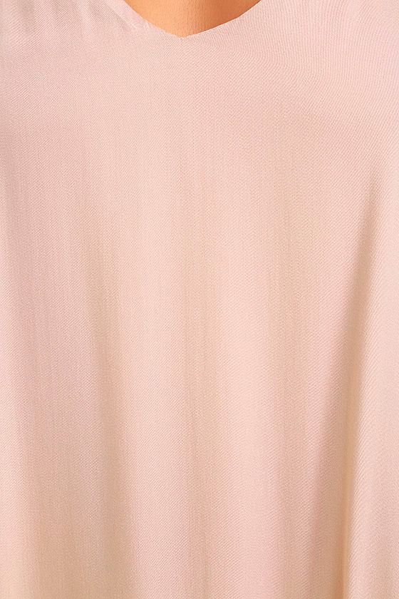 Cute Blush Dress - Midi Dress - Satin Dress - $72.00