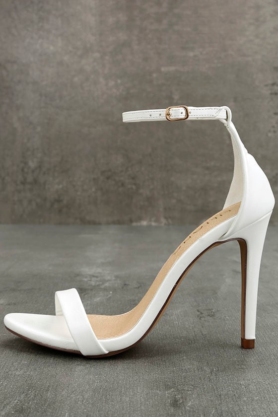 single strap heels wide
