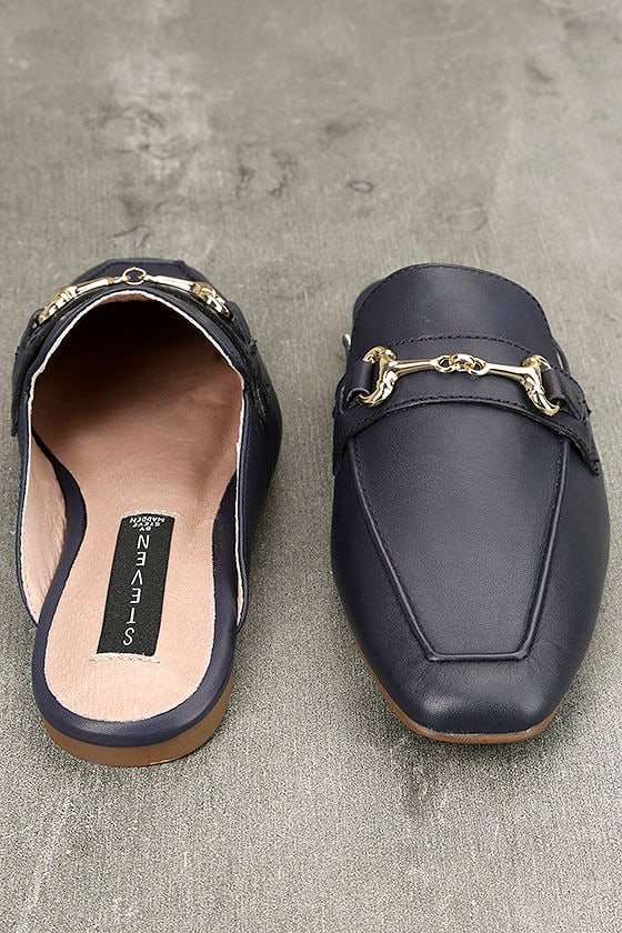 stacked heel steve madden loafer
