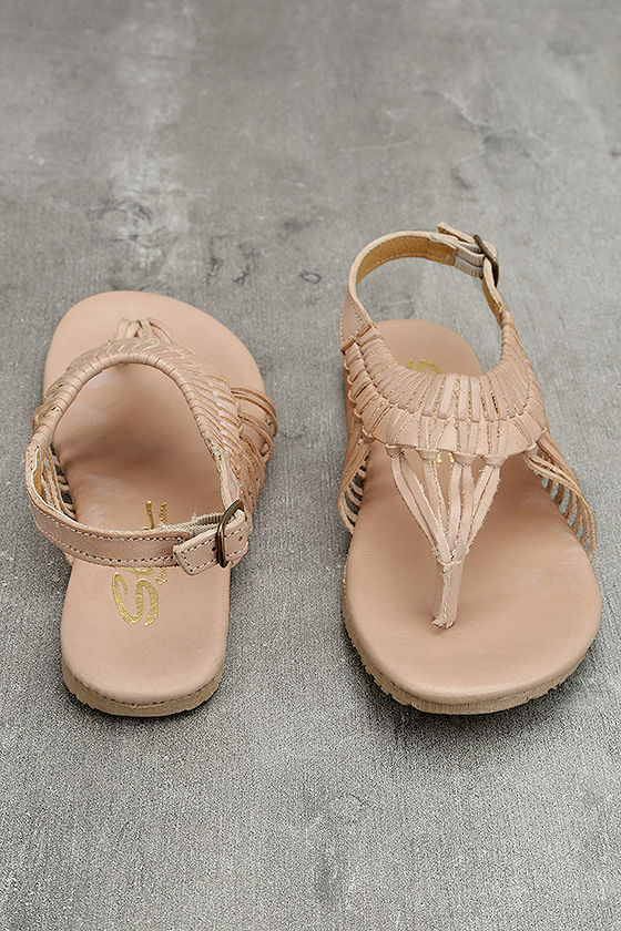 nude brown sandals