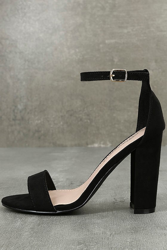 cheap black heels with ankle strap